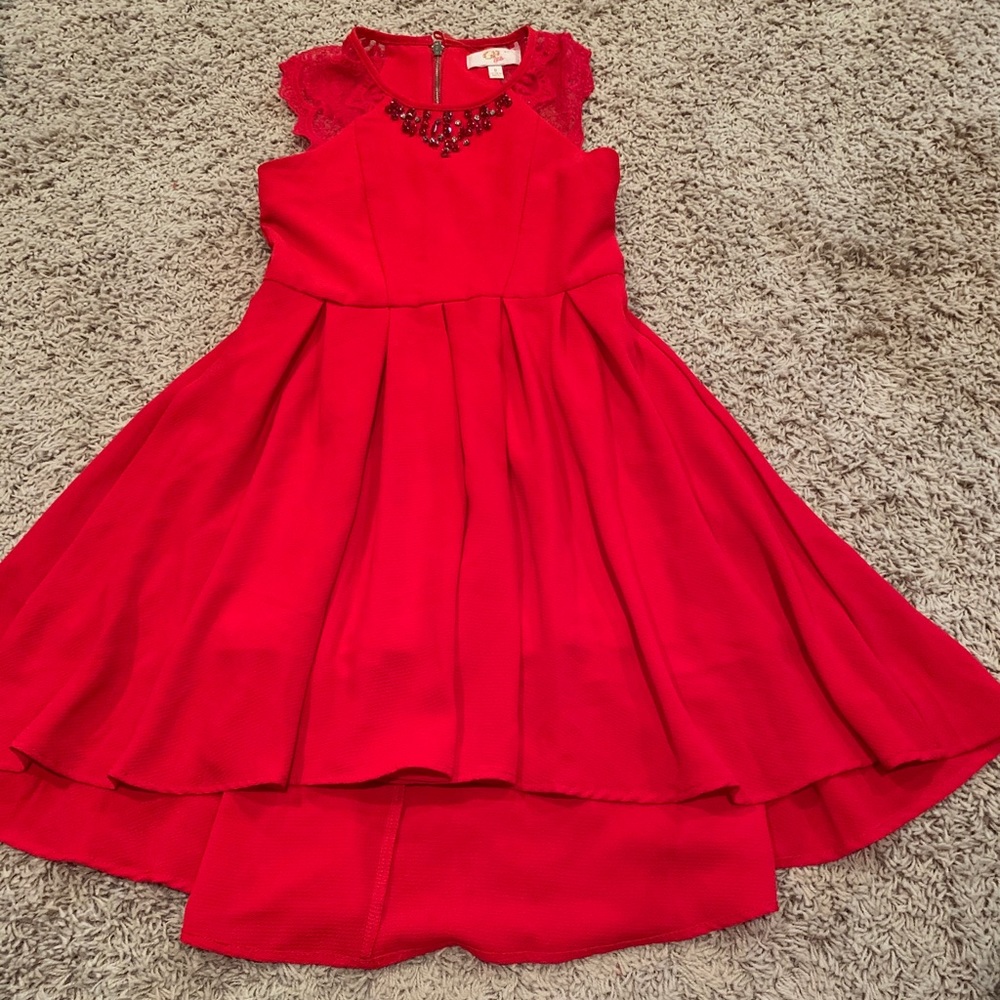 Red Gianni binni girls dress size 8